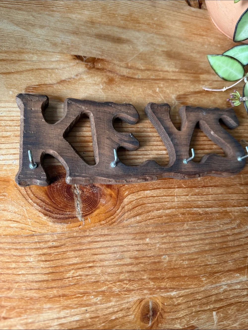 Vintage Wooden Key Holder